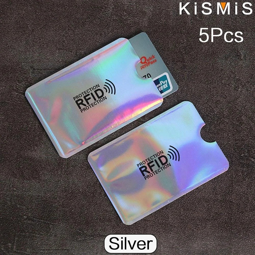 5X Ultrathin Anti Rfid Wallet Blocking Reader Lock Bank Card Holder Credit Card Protection