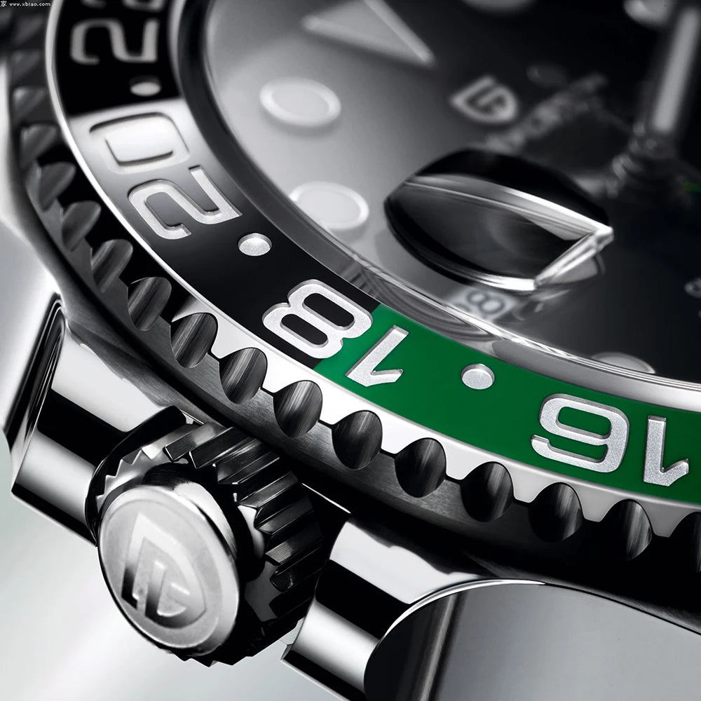 Hulk V3 Version GMT Sapphire Automatic Mechanical Watch Stainless Steel Black/Green