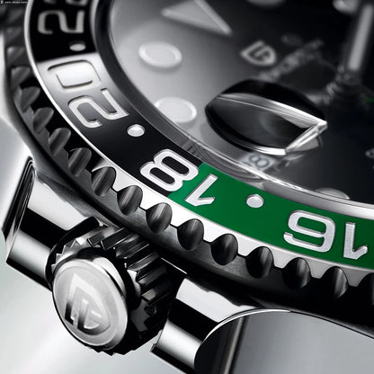 Hulk V3 Version GMT Sapphire Automatic Mechanical Watch Stainless Steel Black/Green