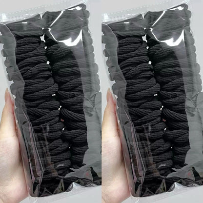50pcs Girl Mixed Color Simple Hair Ties Hair Accessories