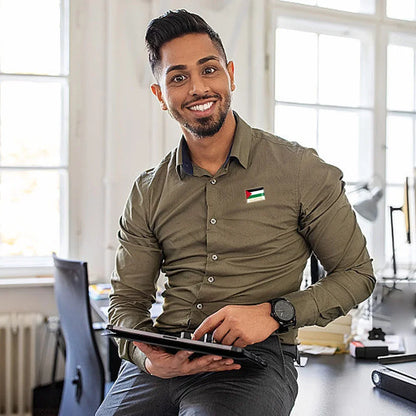 6Pcs Palestine Pin National Flag Brooch Country Metal Enamel Badge FREE PALESTINE