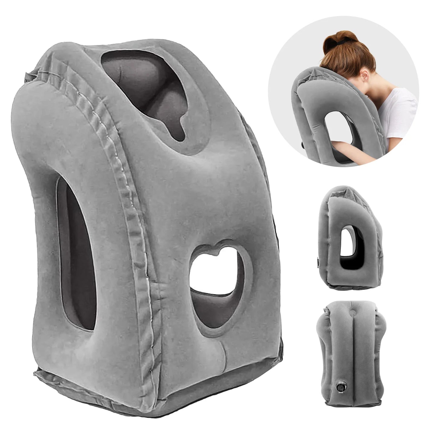 Inflatable Travel Pillow Airplane Pillow Travel Accessories Neck Head Support Airplane Seat