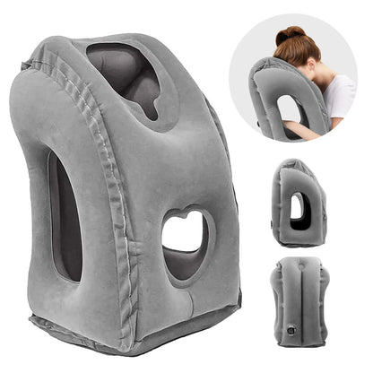 Inflatable Travel Pillow Airplane Pillow Travel Accessories Neck Head Support Airplane Seat