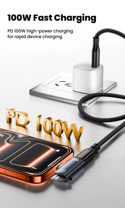 TF Card to Type-C Reader 2 Options Support 2TB & Charging 3.0 100W Fast Charging for iPhone 15/16 PC