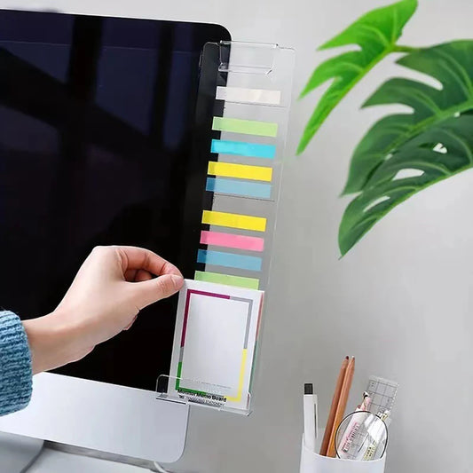 2pcs Monitor Memo Office Computer Screen Sticky Memo Board University College Bureau