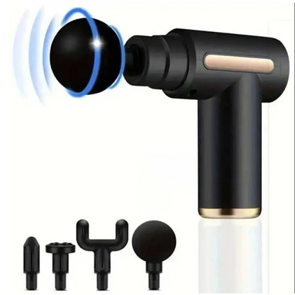 New Upgraded Portable Massage Gun Deep Tissue Muscle Relief Rechargeable Battery, Ideal For Back & Neck,Gift For Everyon