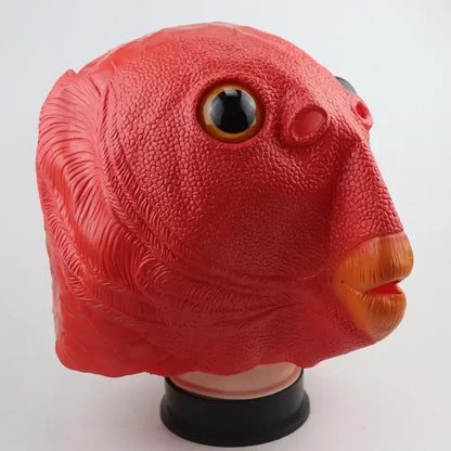 Mask Adult Party Fish Head Mask Headdress Head Fish Animal Latex