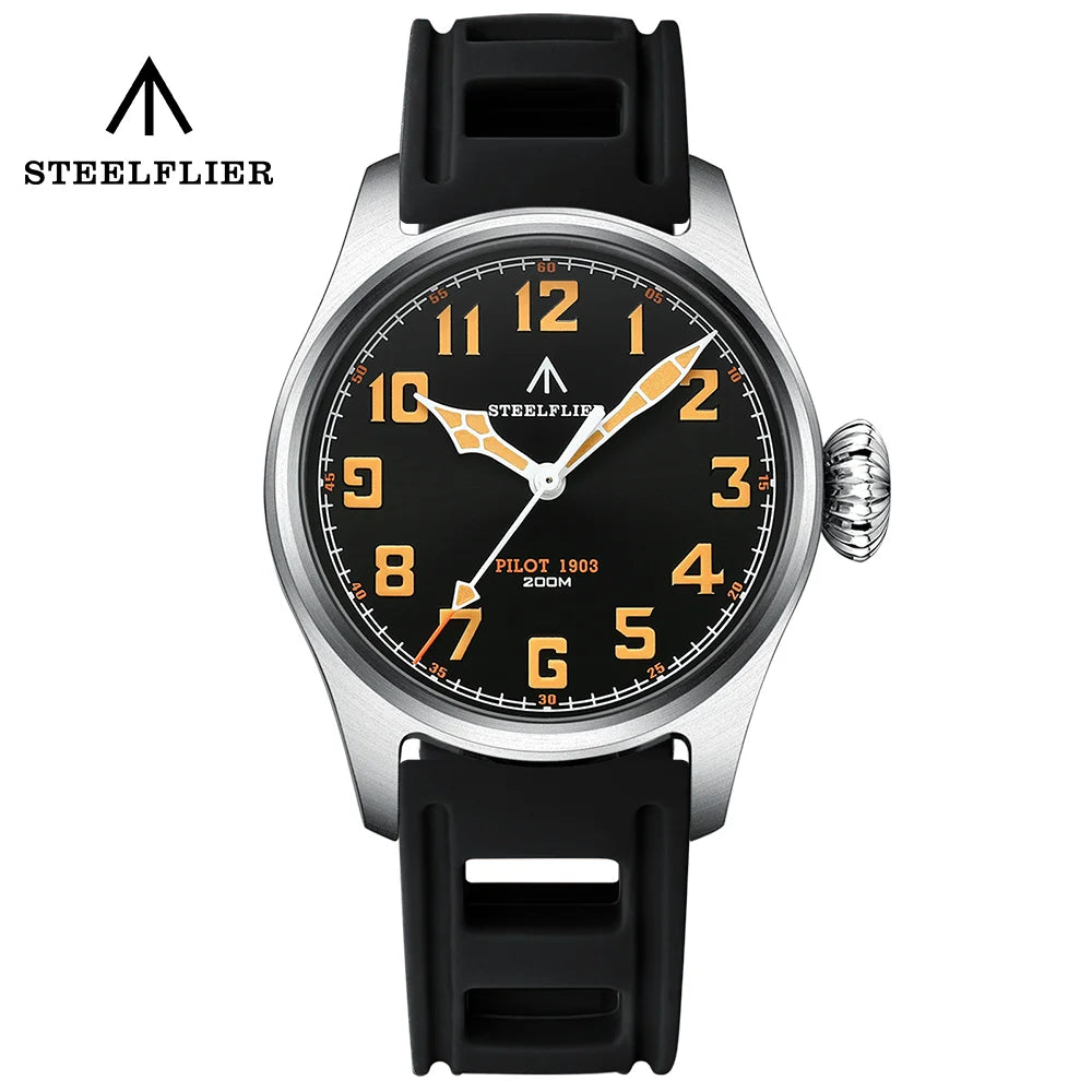 Steel Watch SF740V Quartz Wristwatch Luminous 200M Waterproof