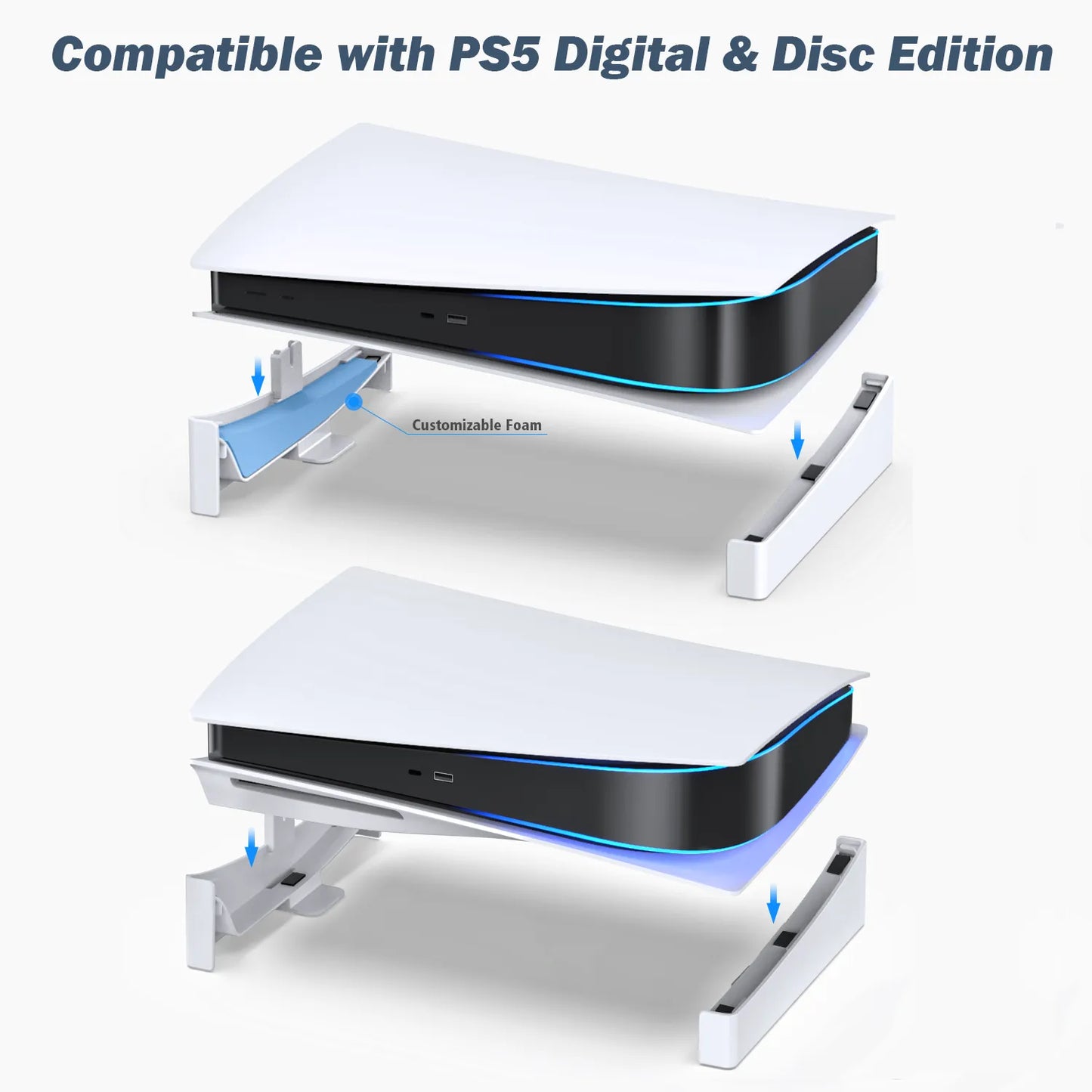 PS5 Console Holder Horizontal Stand Base for Playstation 5