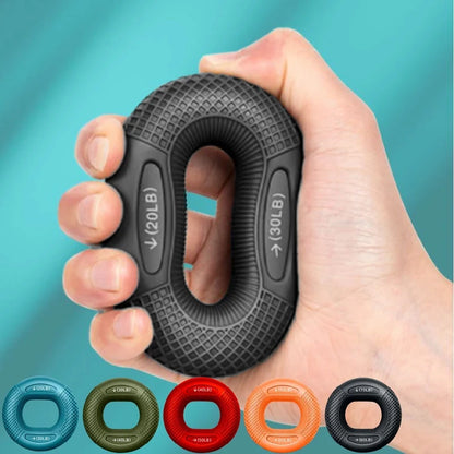 Silicone Finger Grip Strengthener Ring Exercise Carpal Tunnel Gym Training NEW