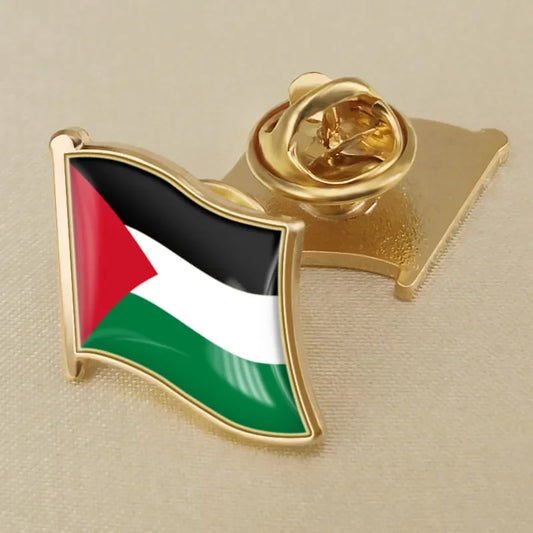 6Pcs Palestine Pin National Flag Brooch Country Metal Enamel Badge FREE PALESTINE