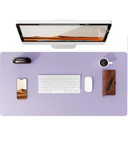 Mouse Pad Office Desk Mat Leather Desk Pad Protector Non-Slip PU Leather Desk Blotter