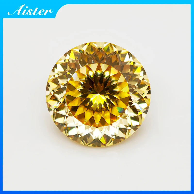 New Colors Round100 Faceted Cut Moissanite Loose Stone Diamond Russian Bird Nest Cut Moissanite Gemstone with GRA Certificate