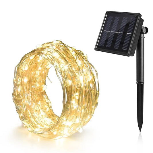 Solar Christmas Lights Outdoor  LED String Lights for Garden Tree & Festive Decor