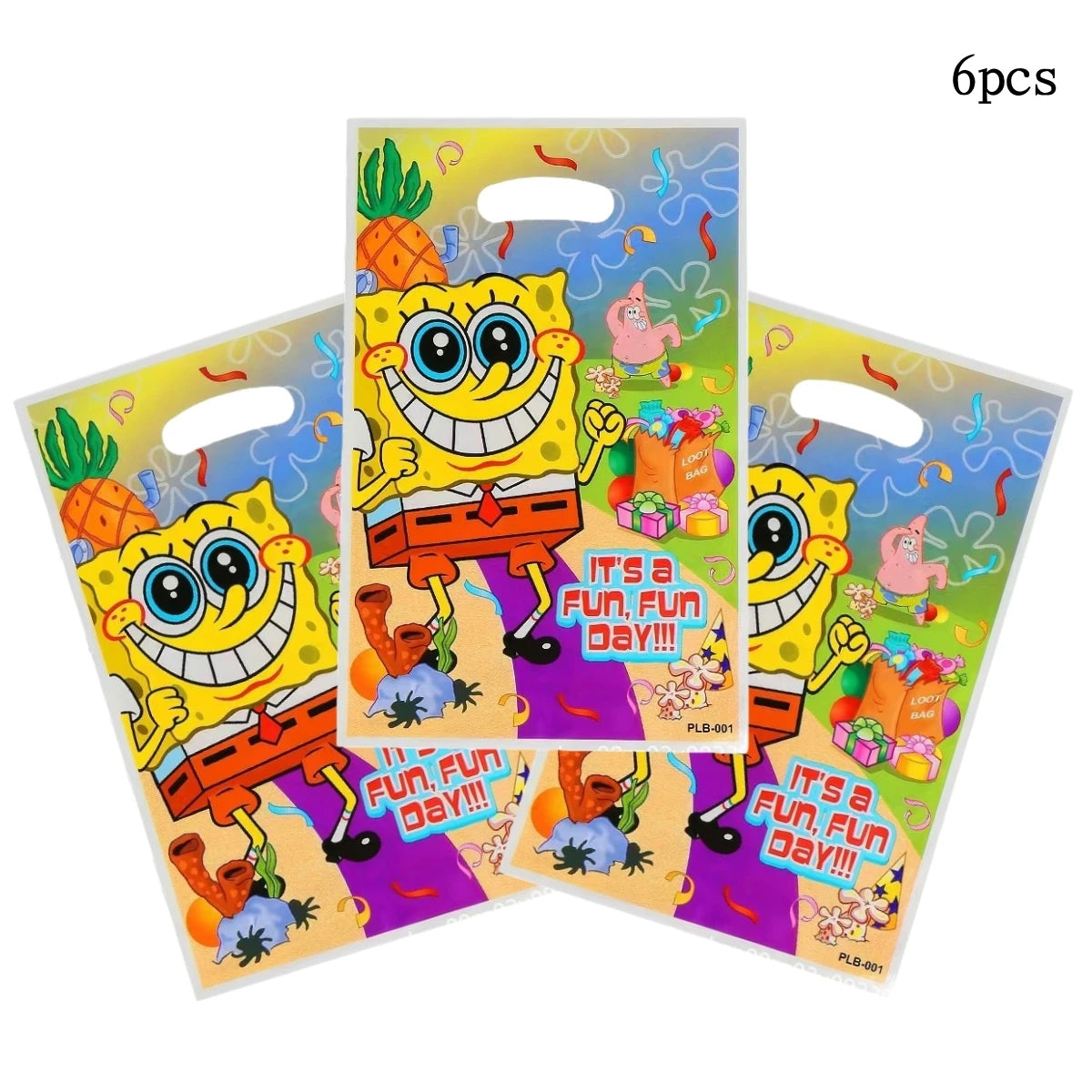 Cartoon SpongeBob Theme Birthday Party Balloon Disposable Tableware Mask Flag Candy Box Backpack Baby Shower party supplies