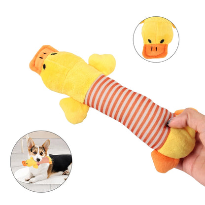 Dog Fleece Toys Squeak Chew Sound Dolls Pet Funny Plush Toys
