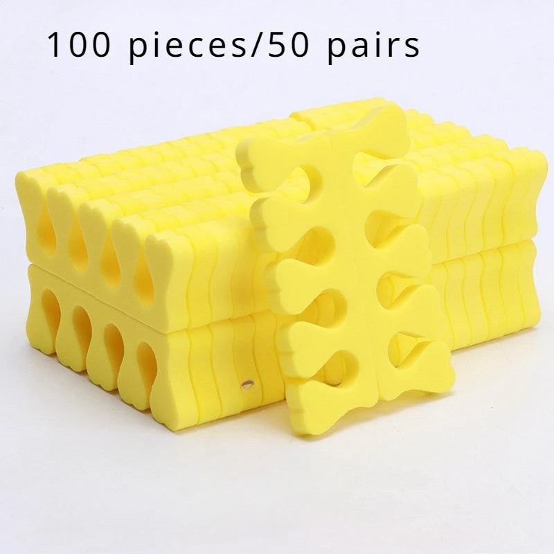 100,200pcs/Pack Nail Art Toe Separators Fingers Foots Sponge Soft UV Gel Polish Beauty Tools Manicure Pedicure Pack Nail Kits