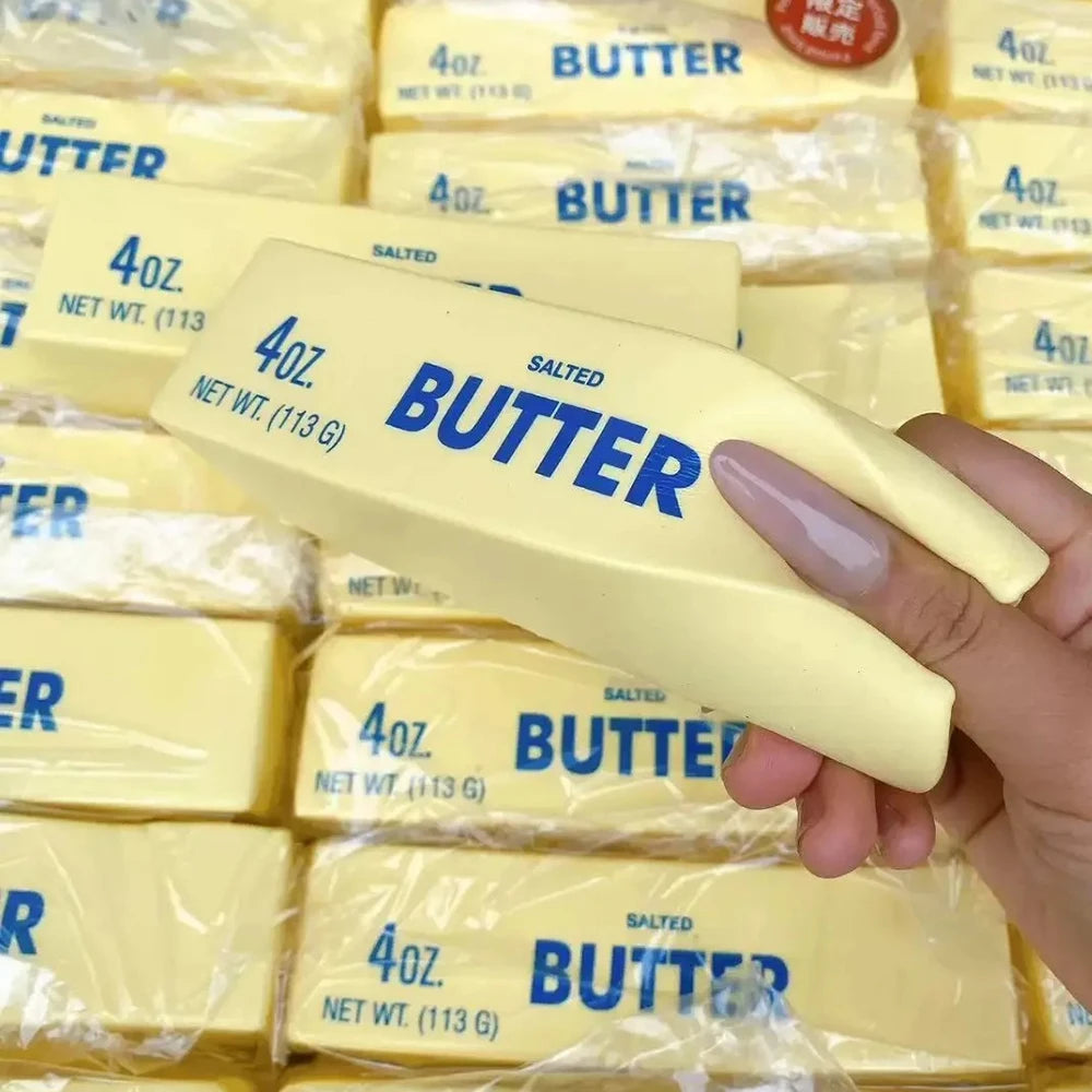 Butter Squishy Super Soft Food Squishy Toys Stress Relief Moist Squeeze Fidget Toy Butter Stick Chocolate Squish Toy Autism Gift