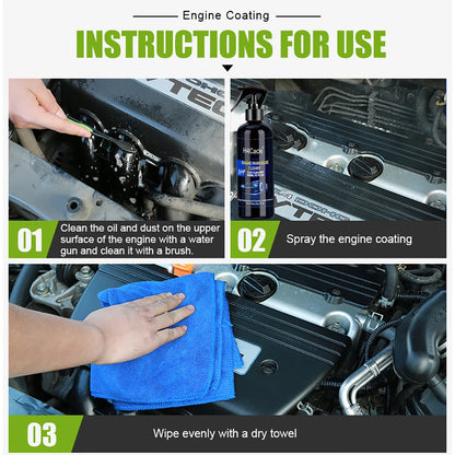 H9 Car Engine Degreaser Foaming No Water Degreaser Remove Heavy Duty Grease