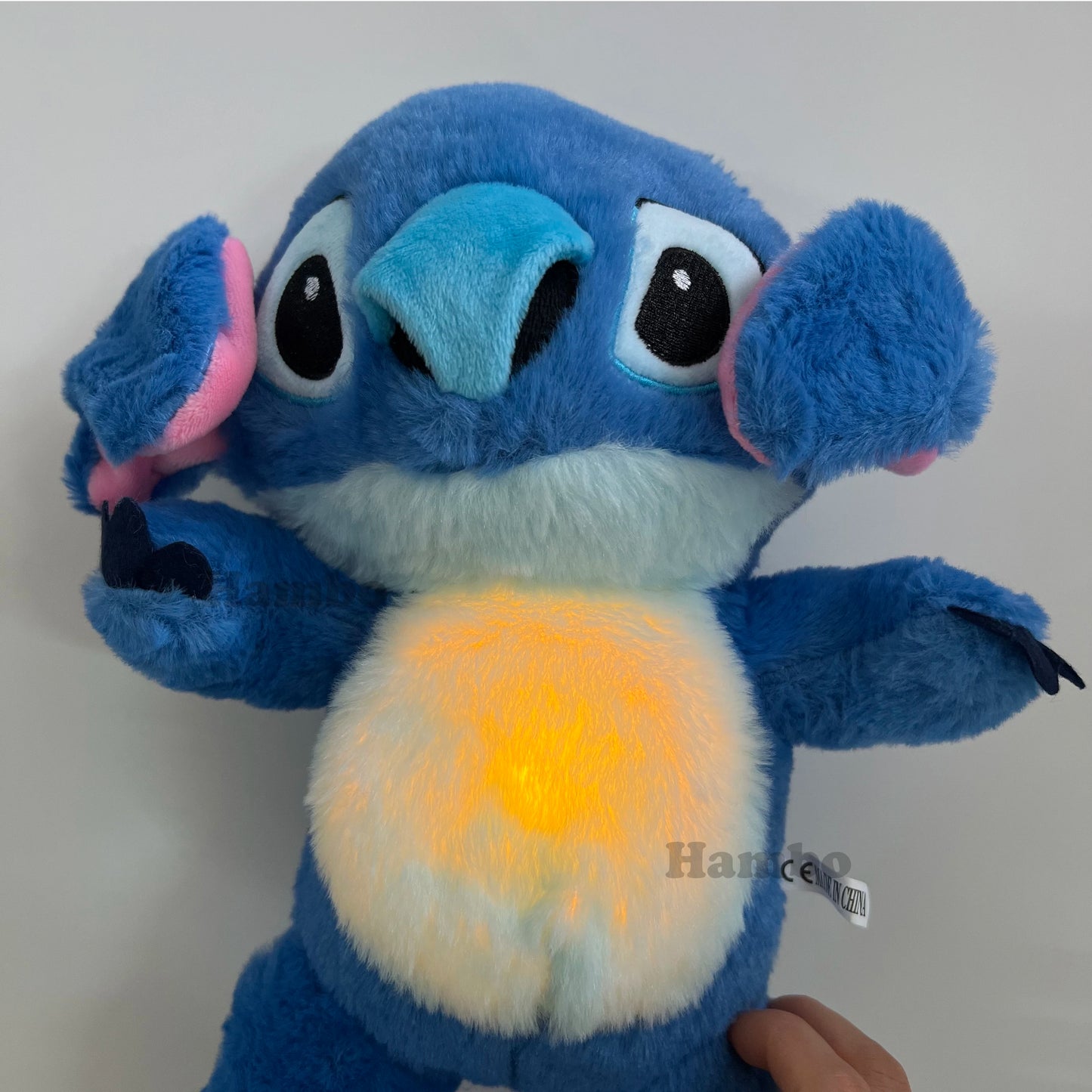 Breathing Stitch Plush Soothing Baby Kids Soothing Music Baby