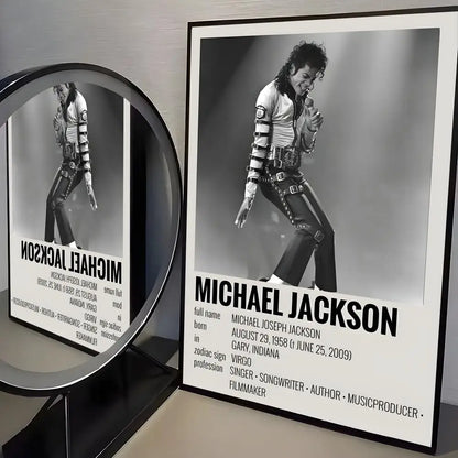 M-Michael J-Jackson Singer Album Poster Room Wall Art Decor Waterproof Stickers For Home Bar Bedroom Decoration