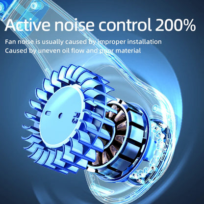 Portable Neck Fan Power Air Cooler USB Rechargeable Electric Fan