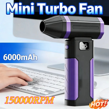 Turbofan Jet Fan Handheld Blower Wind Portable Type-C X8 Turbo Air Blower NEW