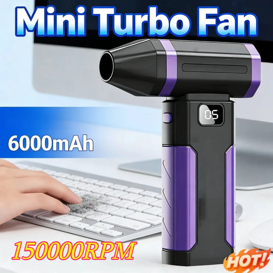 Turbofan Jet Fan Handheld Blower Wind Portable Type-C X8 Turbo Air Blower NEW