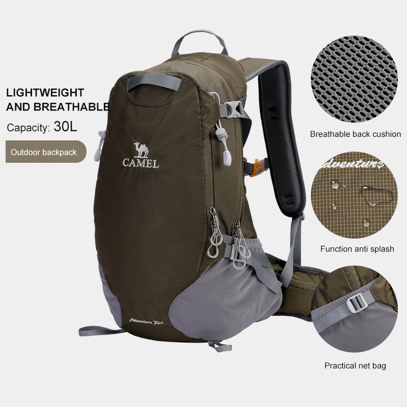 GOLDEN CAMEL Hiking Man Backpacks Lightweight Bag for Men Outdoor Women's Running Sports Bag for Travel Cycling Rucksack