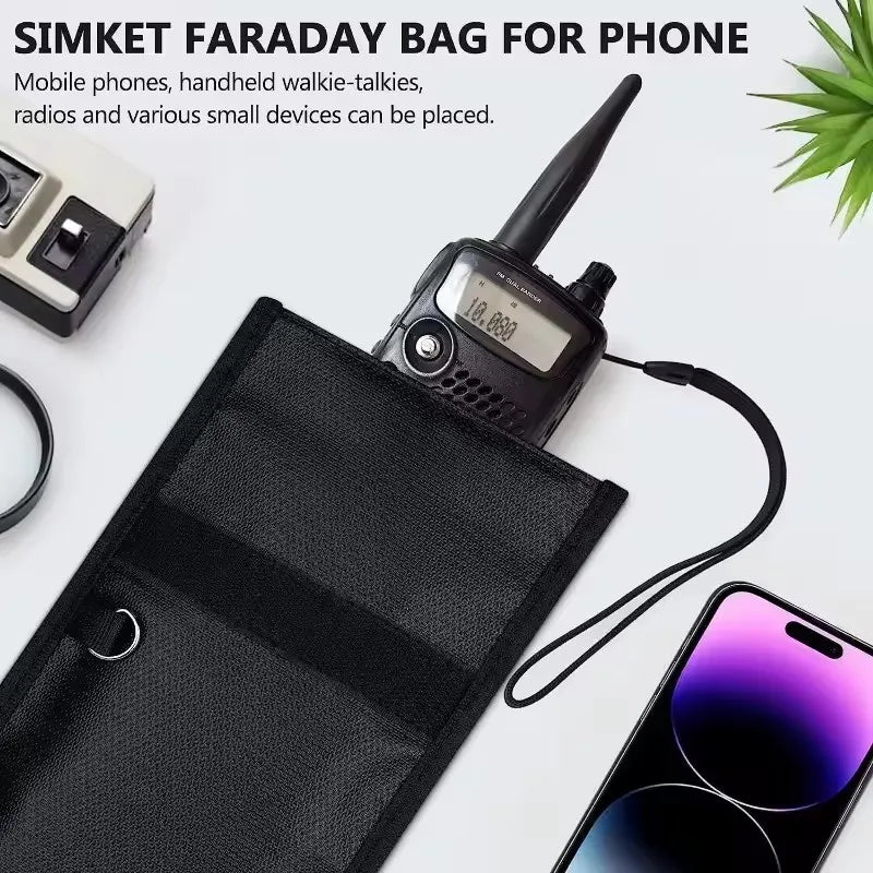 Faraday Bag Mobile Phone RFID Signal Blocking Bag Pouch Blocker Case Privacy Protection