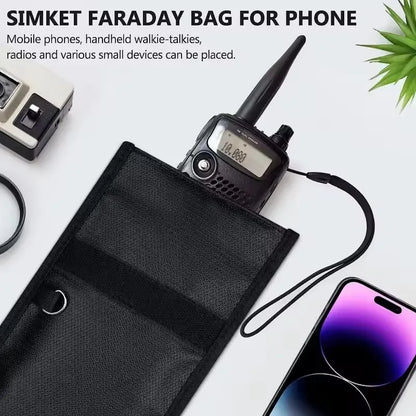 Faraday Bag Mobile Phone RFID Signal Blocking Bag Pouch Blocker Case Privacy Protection