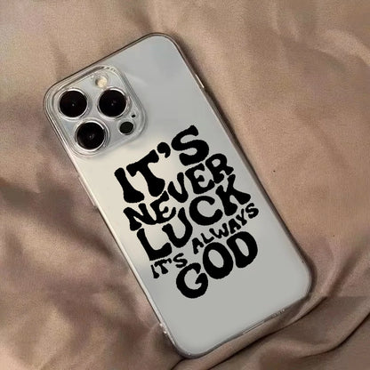 Pink Aesthetic English Letter Phone Case for IPhone 15 14 13 12 11 16 Pro Max 7 8 Plus X XR XS Mini Oil Painting Soft Cover Y2k