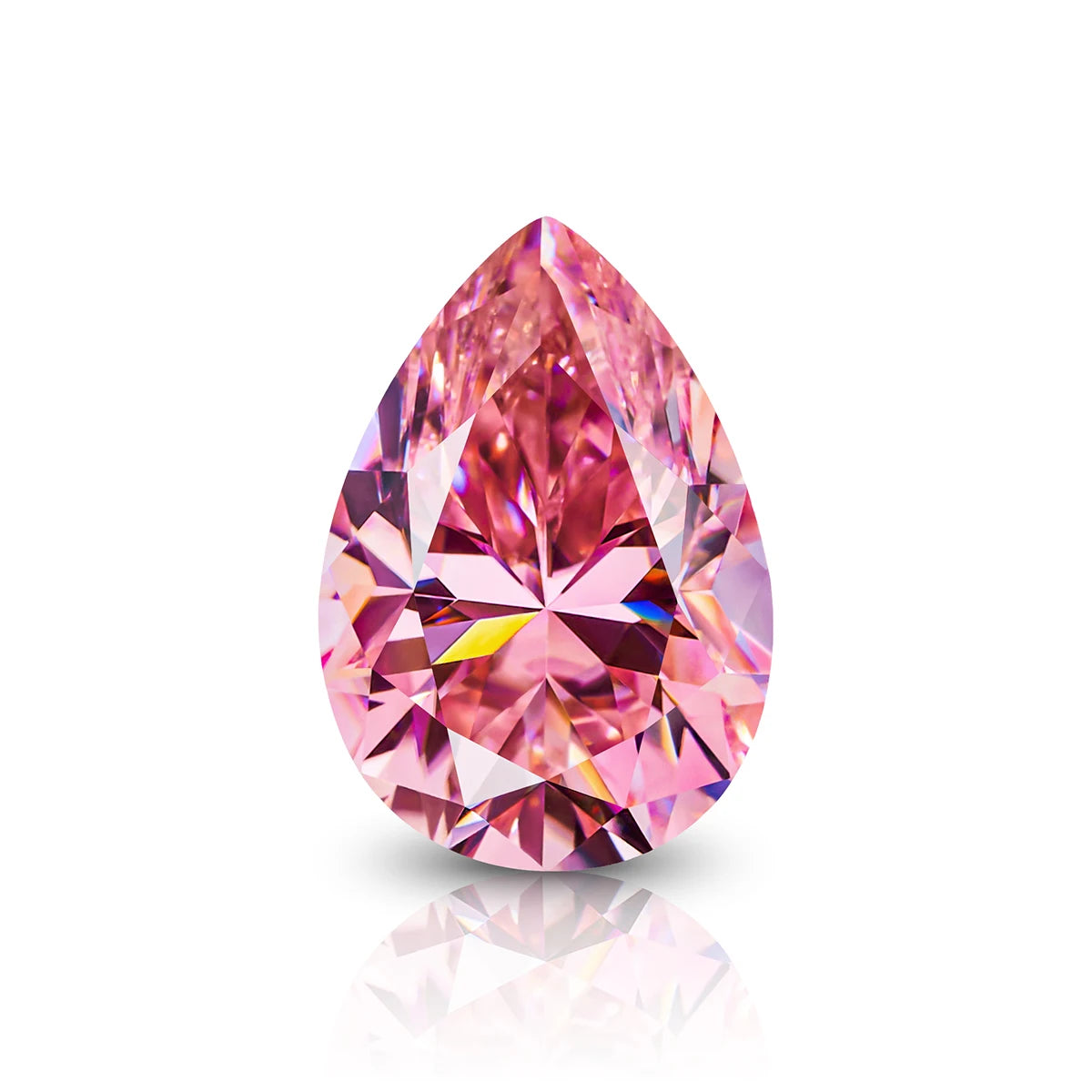 Pink Moissainte Diamond Stone 0.5ct-3ct D Color Gemstone Loose Gemstones Passed Diamond Tester GRA Certificate Ring Material