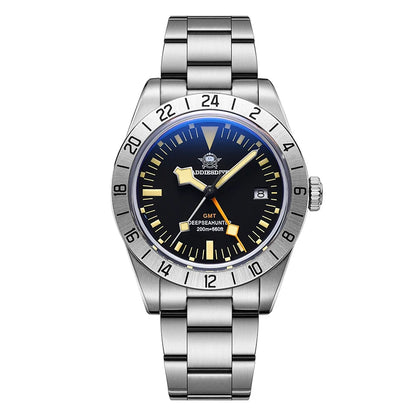 GMT Watch Explorer 200m Waterproof Luminous Stainless Steel Diver