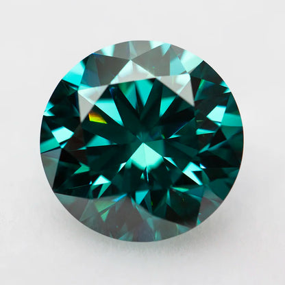 Pink Black Green Blue Yellow Purple Gray Red Loose Moissanite with Certificate Round Moissanite Stone GRA Diamonds Gemstones
