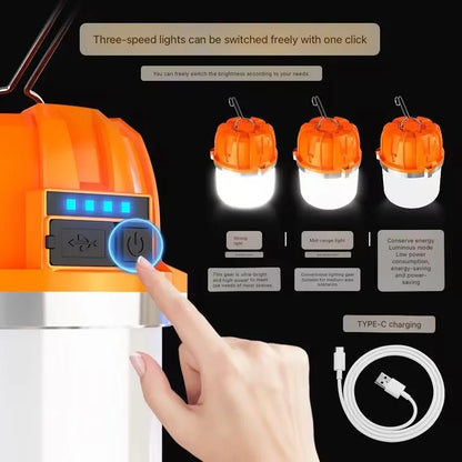 LED Camping USB Rechargeable Lamp Emergency Light for Outdoors