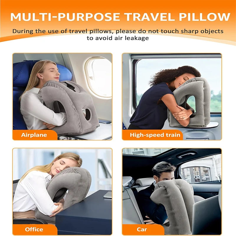 Travel Pillow for Airplane Car Bus Train Office