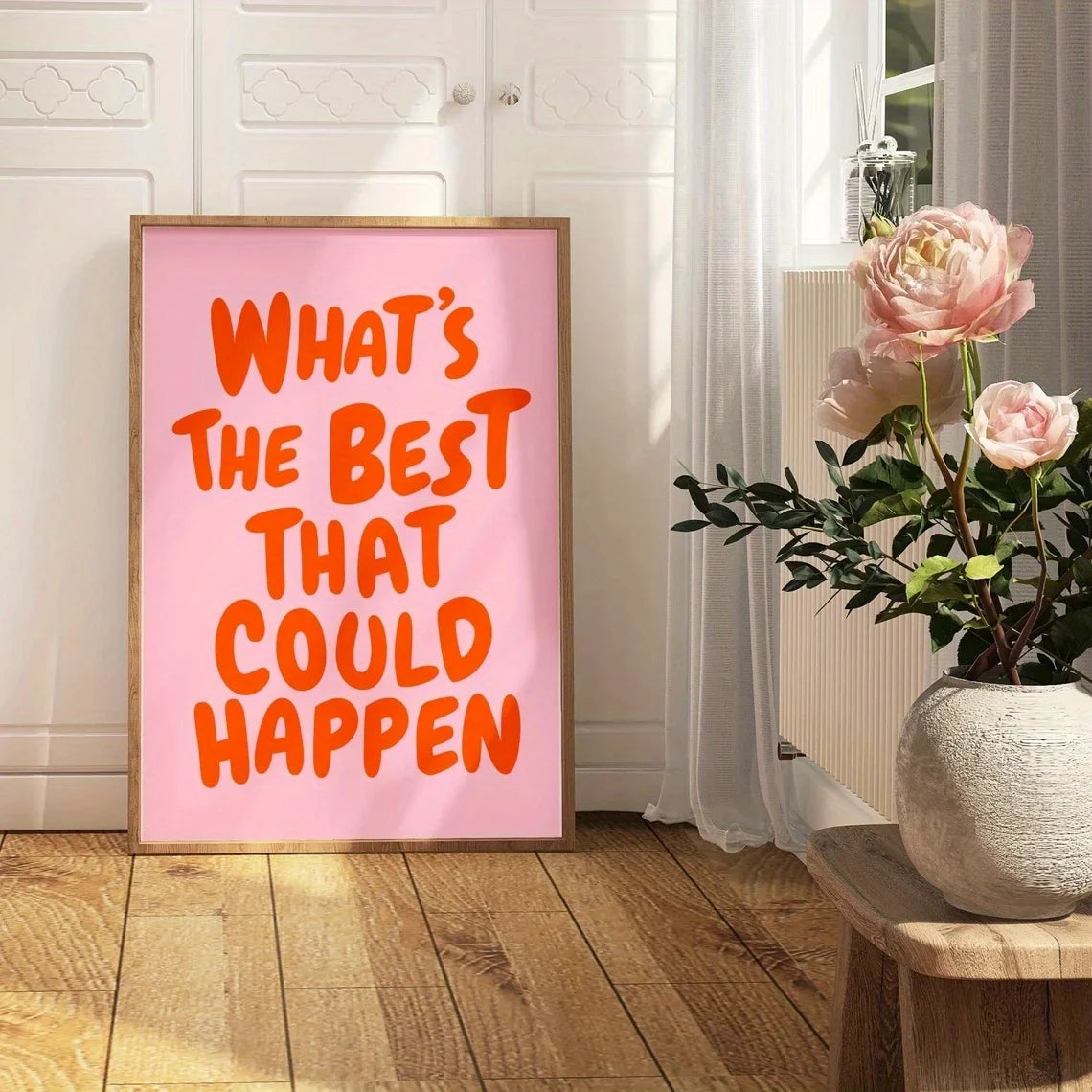 COOL PEOPLE LIVE HERE Text Poster Decor Canvas Home Decor