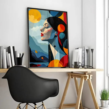 Picasso Painting Calligraphy Canvas Poster: Crease Free Waterproof Durable All Space Wall Decor