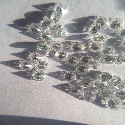 Lab Diamond 0.48ct Round 5mm HPHT No Certificate D/F Color VVS1 Gem