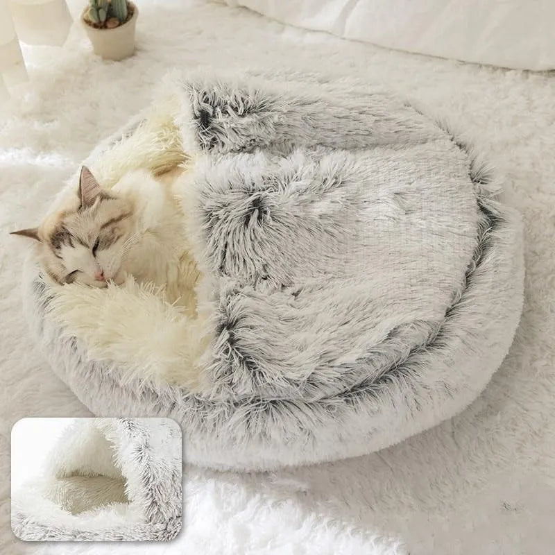 Soft Round Cat Bed Pet Mattress Warm Basket Cat Dog