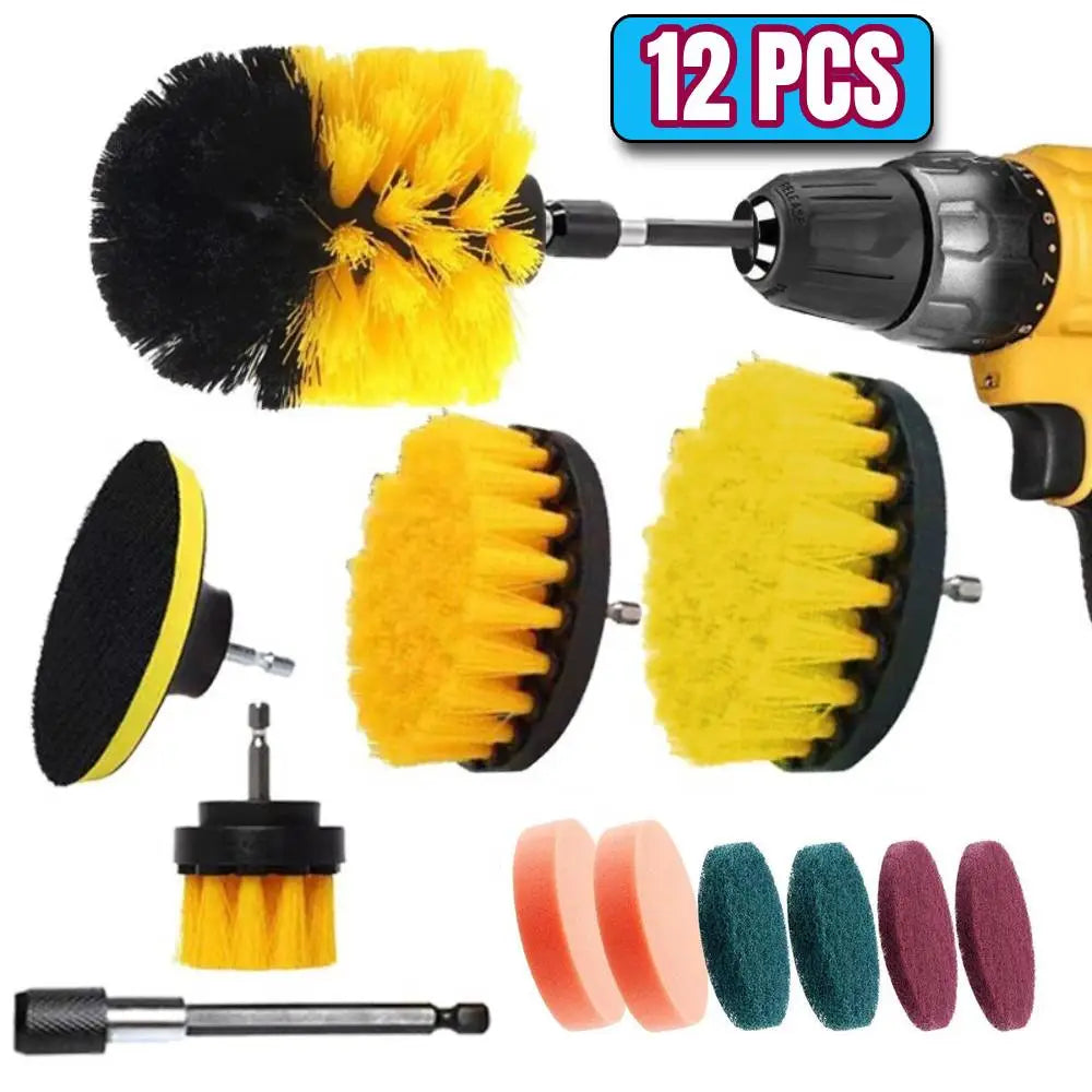 12 Pcs Electric Drill Brush Kit