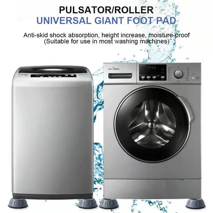 1/2/4Pc Anti Vibration Feet Pad Rubber Mat Slipstop Silent Universal Washing Machine Refrigerator Furniture Raiser Dampers Stand