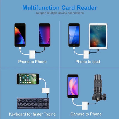 3-in-1 Card Reader Adapter Type C To SD TF Memory Card Reader USB Type C OTG Converter For Huawei Samsung Xiomi Phone Tablet