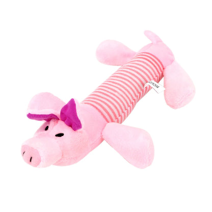 Dog Fleece Toys Squeak Chew Sound Dolls Pet Funny Plush Toys
