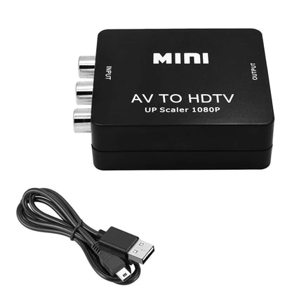 AV TO HDMI-compatible Adapter 1080P Video Composite Converter AV2HDMI-compatible RCA To HDTV CVSB L R Video Scaler Converter Box