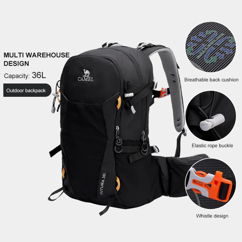 GOLDEN CAMEL Hiking Man Backpacks Lightweight Bag for Men Outdoor Women's Running Sports Bag for Travel Cycling Rucksack