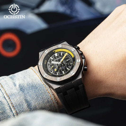 Automatic Men Watches Luxury Designer Octagon Bezel Mechanical