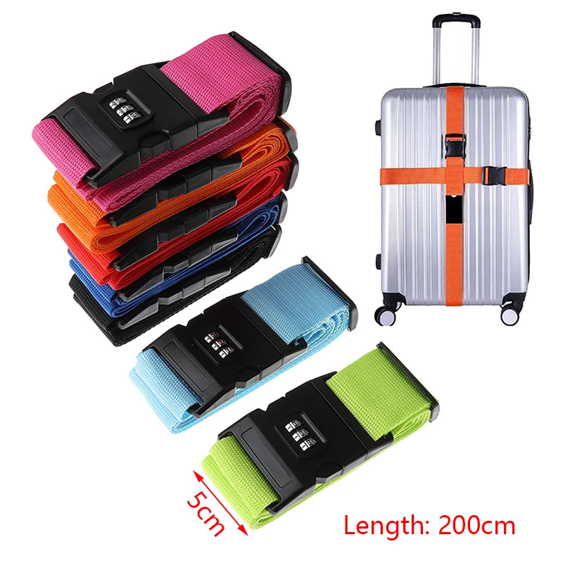 1Pc Travel Luggage Suitcase Secure Lock Nylon Belt