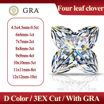 Special Cut Star / Octagon / Hexagon / Four Leaf / Asoka D Certified GRA Moissanite Loose Stones Moissanite Diamond For Jewelry